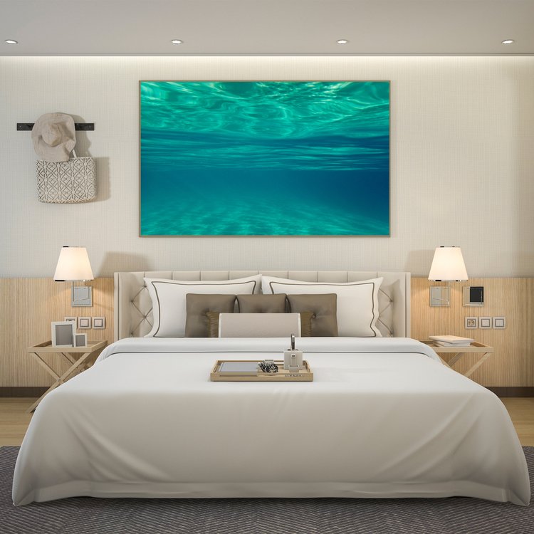 If you want to be mesmerised by the ocean, look deep into the aquatic blues reflected in Endless Sea.